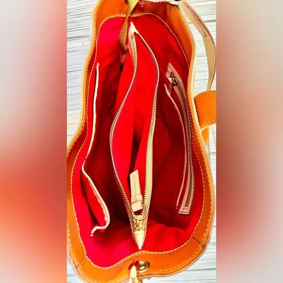 016- Dooney & Bourke Emerson Brynn, Ashby Blush Florentine Leather Hand Bag - Picture 11 of 13